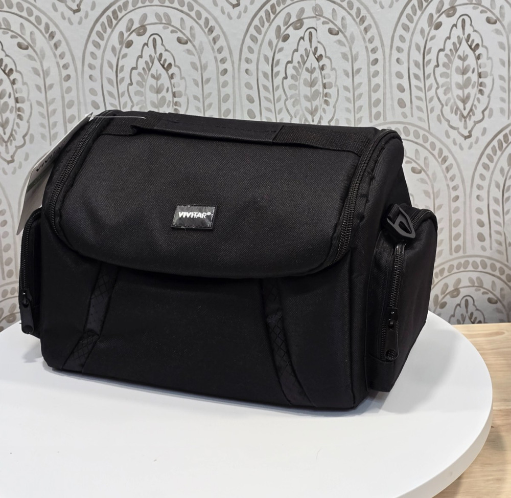 Vivitar VIV-DC-69 Large Gadget Camera Bag Black Adjustable Shoulder Strap